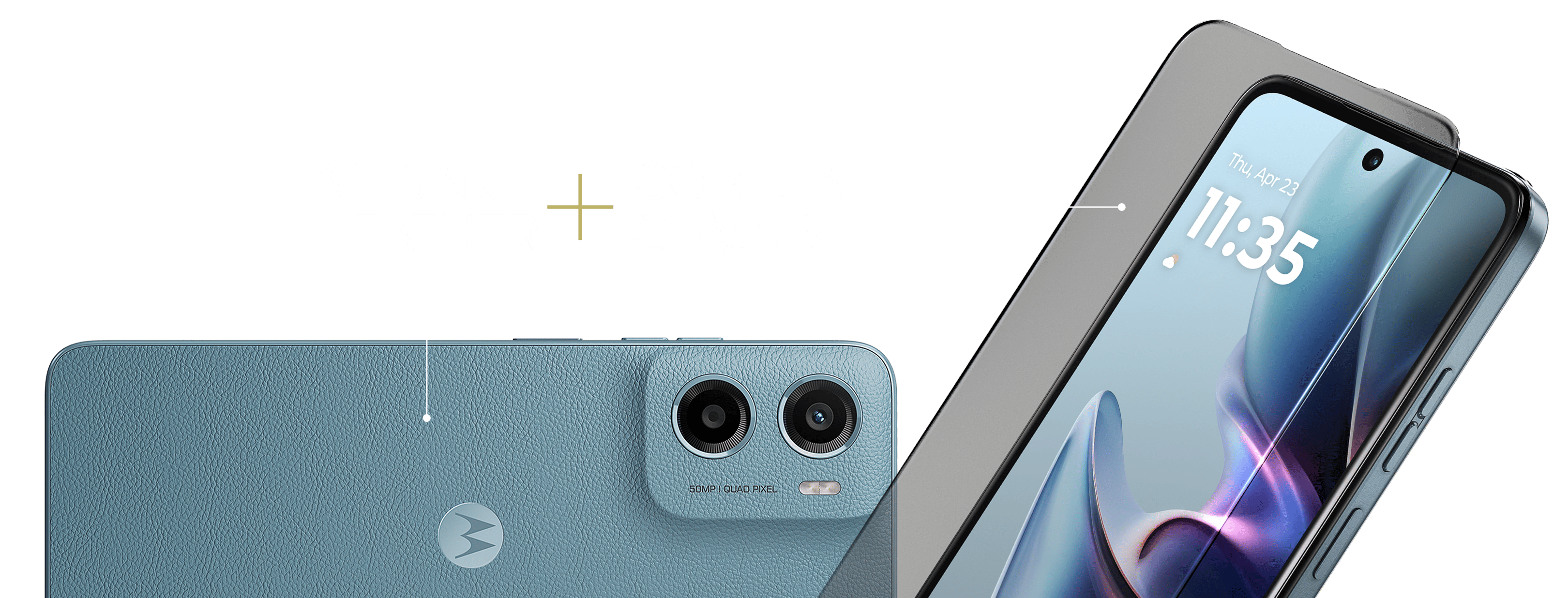 Vegan leather + Gorilla Glass 3